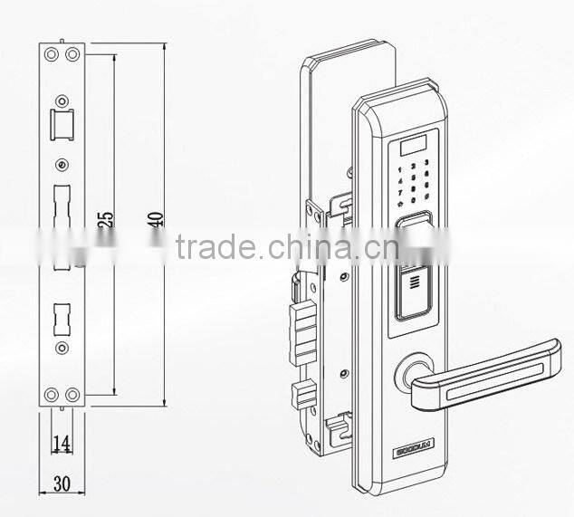 FP door lock,remote control door lock ,RF card door lock