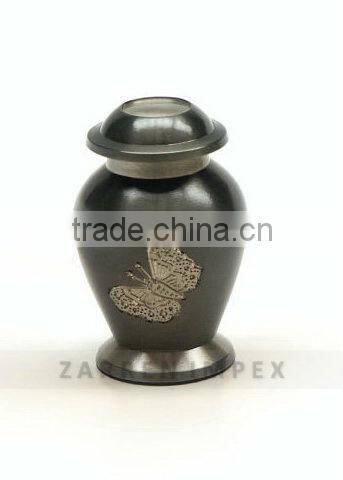 Multi Color engraved 3" Keepsakes Urn Brass