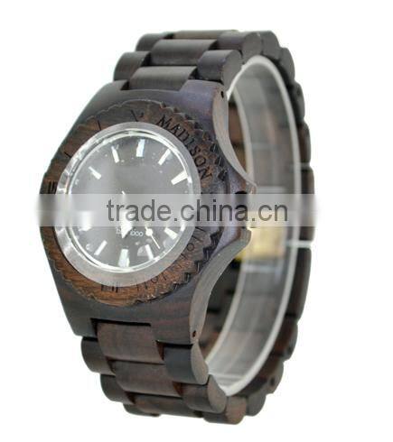 Fashion Leather Strap Quartz Wood Watch Hollow Vogue Casual Watch Cheap Wristwatches