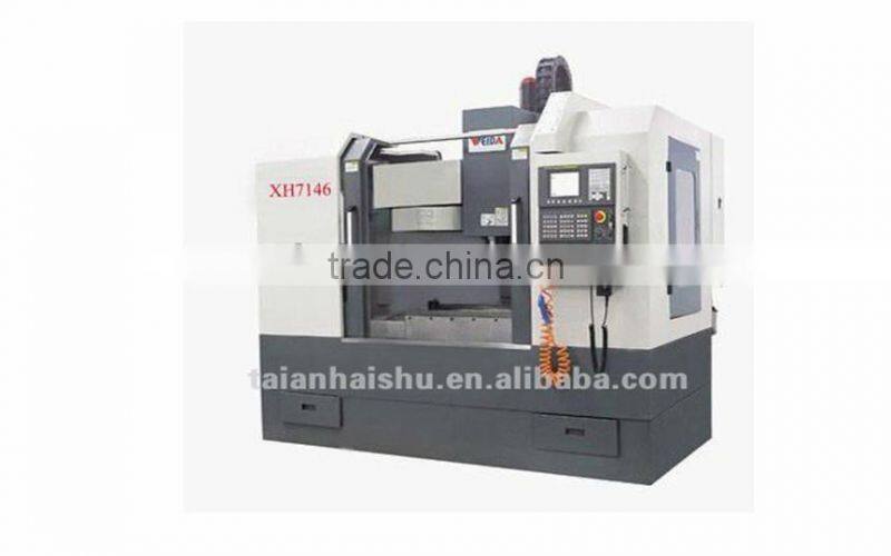 China cnc vertical machining center XH7146 cnc machining center from vmc machine manufacturer Taian Haishu with good price