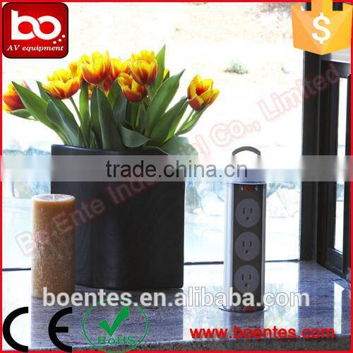 Europe Hot Selling Kitchen Worktop Hidden Pop Up Power Socket with USB Charge and EU Standard Plug