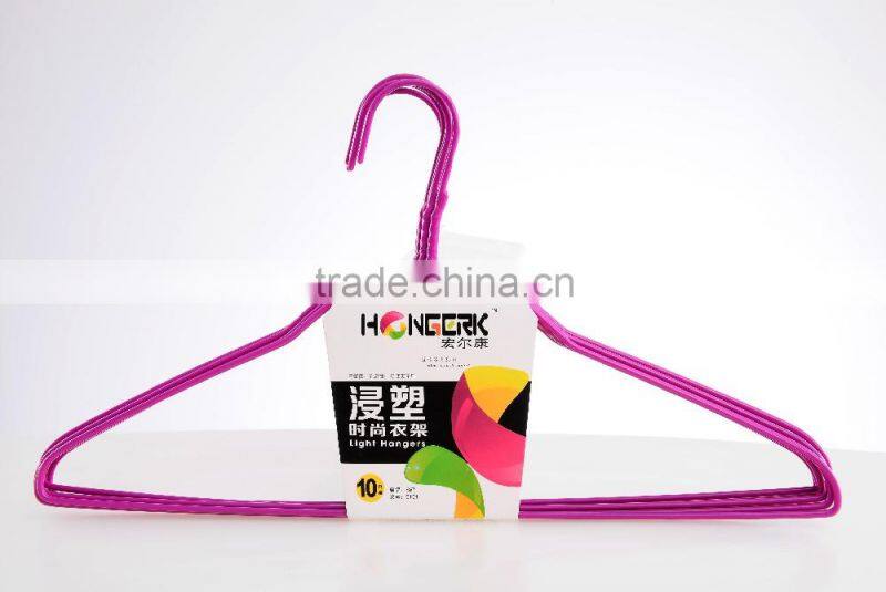 Factory price Metal Laundry Hanger PE dipping Wire Hanger