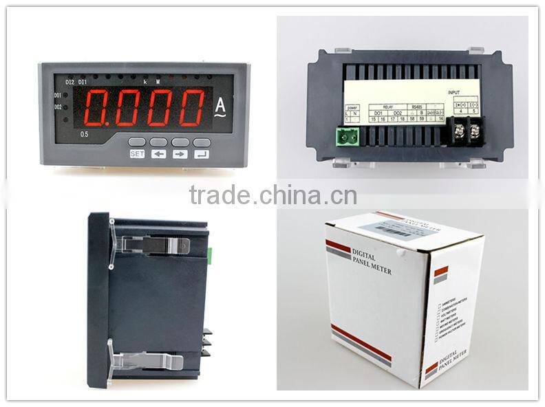 ME-AA41 Frame Size 60*120mm Low Price Industrial Use Single-Phase Led Display Ac Digital Ammeter, can add RS485 function