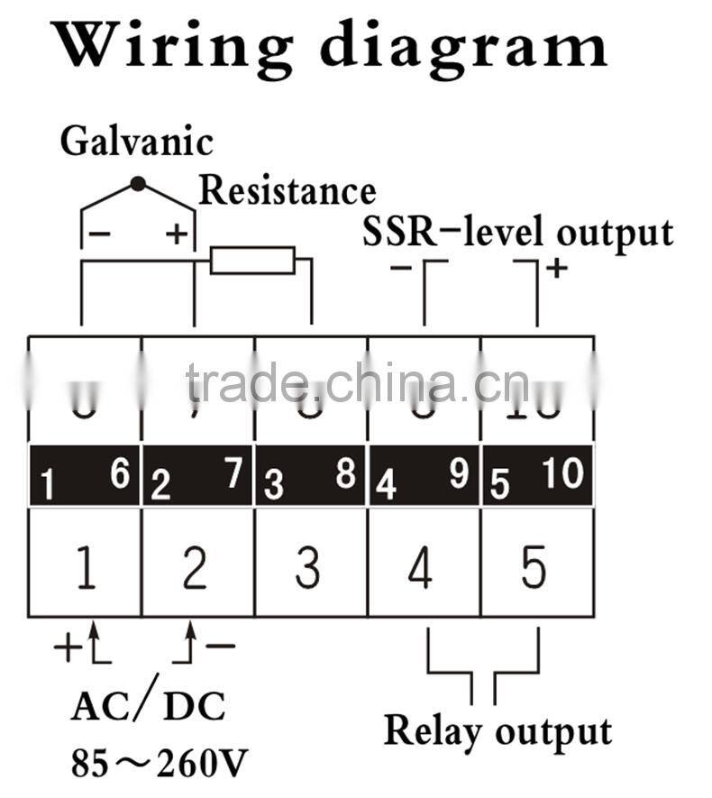 XMT 7100 Size 48*24mm PID Blue Led Light Digital Display mold temperature controller