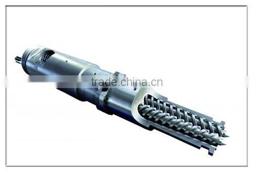 High productivity twin screw and barrel /conical twin screw and cylinder for extrusion line