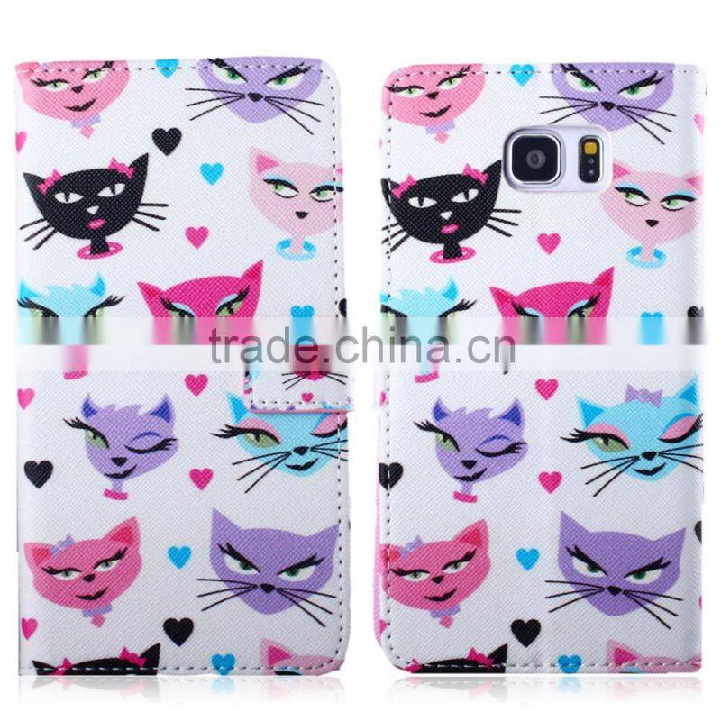 2015 Christmas Sales flip wallet leather case for samsung galaxy note 5 case for note 5