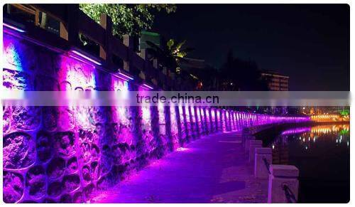 Waterproof CE RoHS approved dimmer rgb led wall washer DMX512