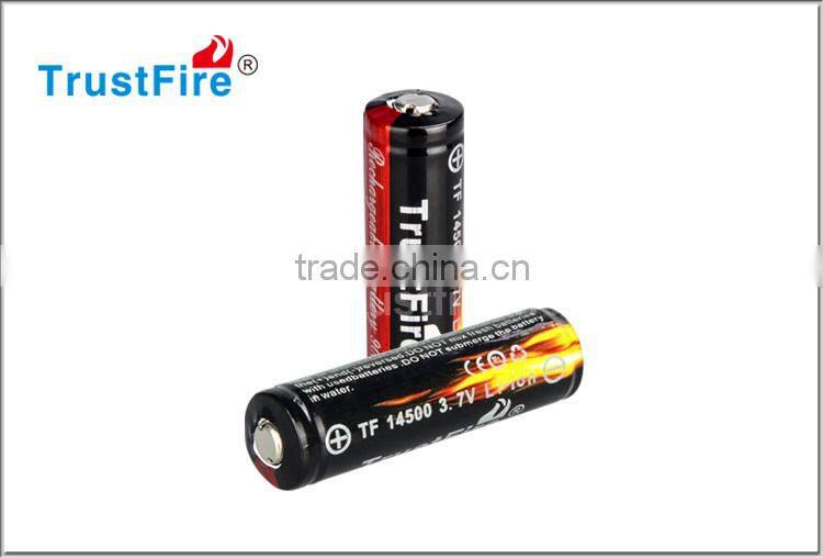 ICR 14500 900mah rechargeable battery Cell with protected circuit board icr 14500 battery 3.7V for flashlight,electronic, device