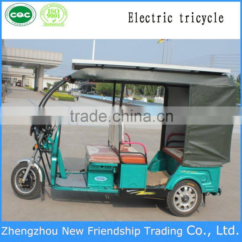 solar tricycle 48V800W 3 Wheel Electric Passenger Auto Taxi Rickshaw