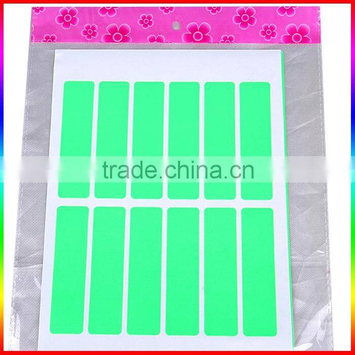 red flower and heart shape fluorescence paper sticker