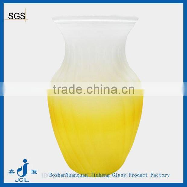 Frosted homeware glass vase flower