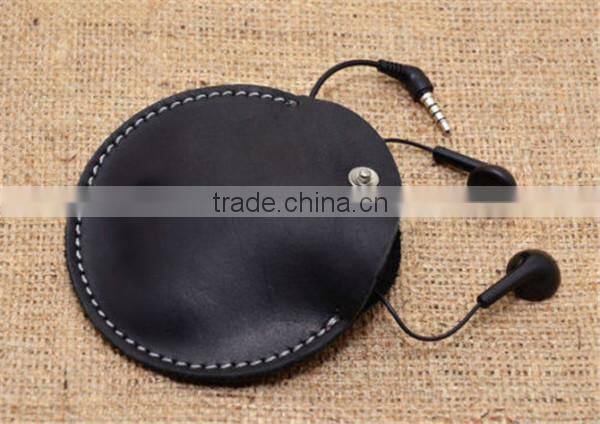 Boshiho leather mobile phones covers shockproof earphone carrying case