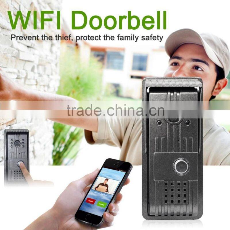 720P Megapixel HD Camera H.264 Wifi Smart Video Doorbell 120 Degrees Rotational 5 IR LEDs Night Vision Waterproof Door Chime