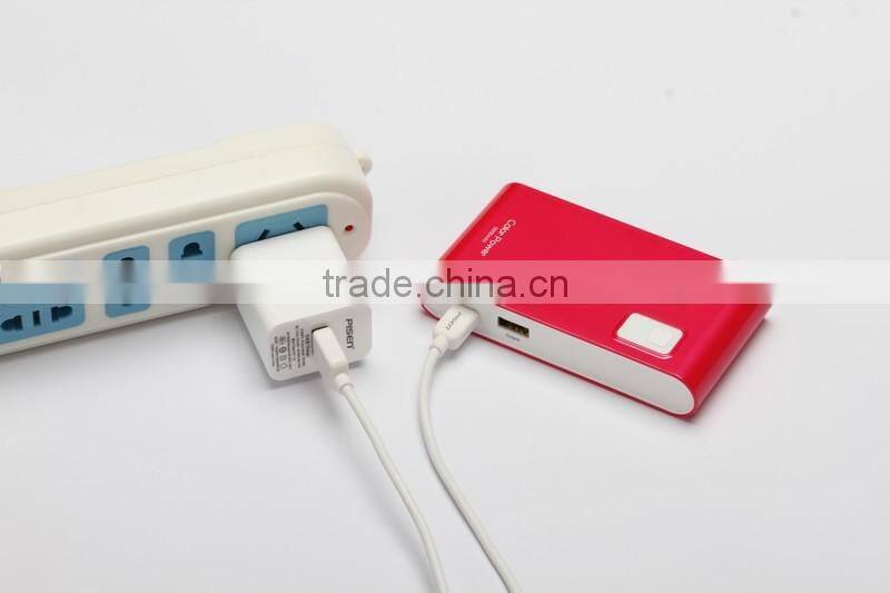 pisen color mobile power bank 4200 mah external battery charger for mobile phone
