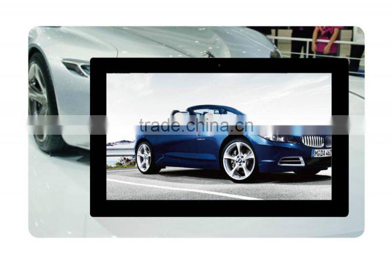 21.5 inch monitor advertising display android wifi interactive touch screen kiosk wall mounted lcd display for dj cd player