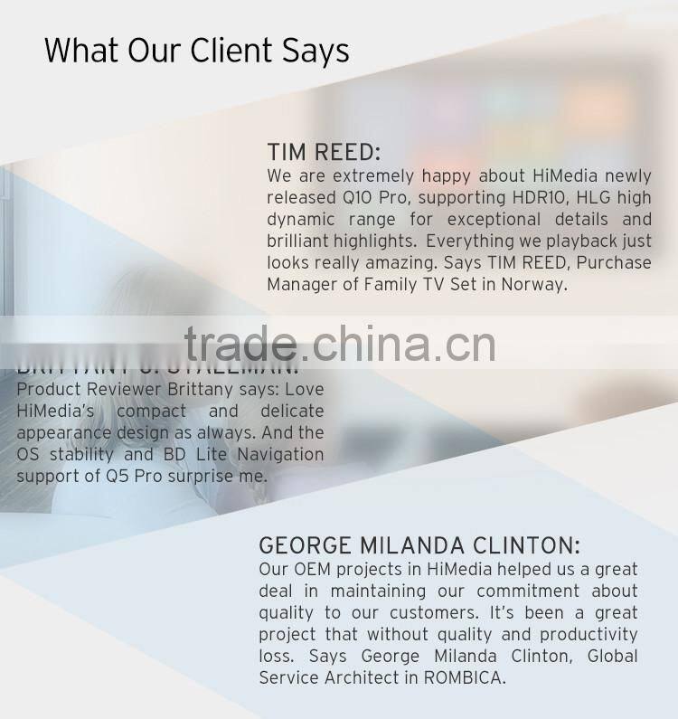 2016 Hot 4K UHD Android media player Himedia Q10pro Android Box Kodi 16.0 Google browser HDD dolby support