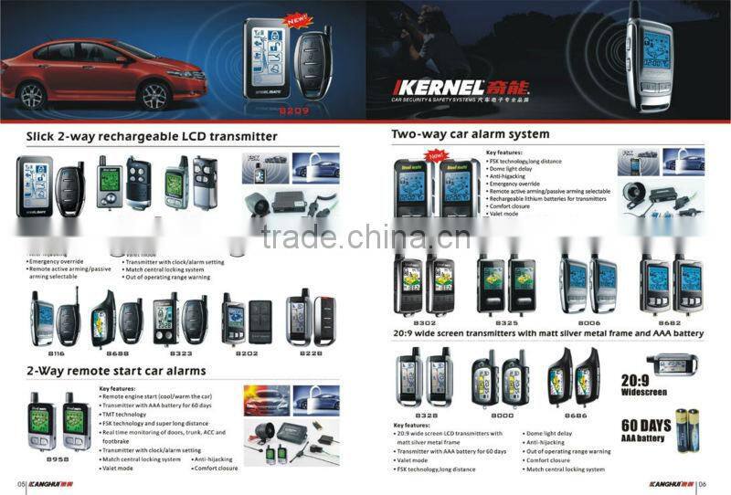two way car alarm 8021 for long distance