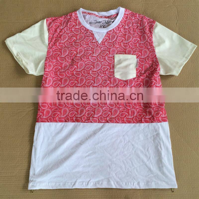 short sleeve print black unisex women men paisley zippers bandana extendo custom paisley zip extendo t shirt tee