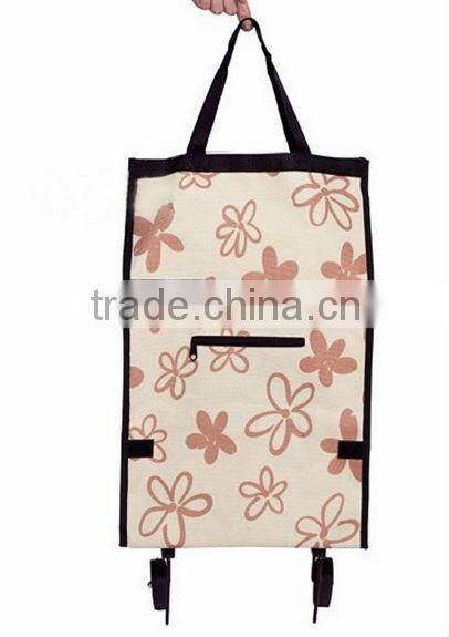 Folding shopping trolley bags