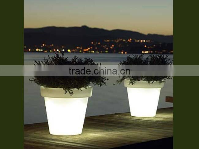 large flower pot on sale/ LED lighting planter /modern flower Led vase