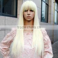Best selling long straight white hair wig products in American