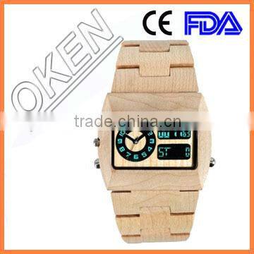 Wholesale Fashion Bamboo Watch Men Custom Logo Wrist We Wood Watch Cheap Handmade Leather Strap And 2015 Women Wooden Watches