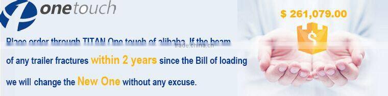 TITAN Best selling Tri-axle 60 ton Used Low Bed Trailer for Excavator Transport