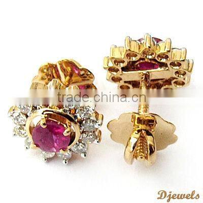 Diamond Gold Earrings, Stylish Diamond Earrings, Diamond Jewelry