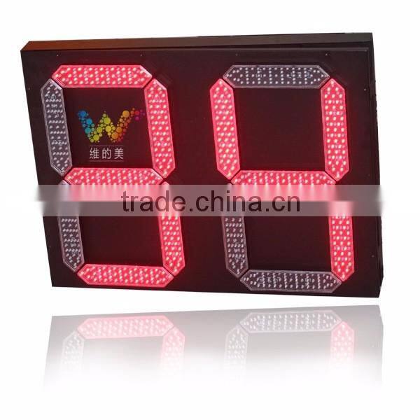 Large size 600*800mm LED traffic signal light 2 digit countdown timer