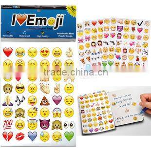 Fashion bubble home sticker,print stickers,iphone expression emoji smile face stickers