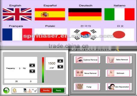 Best China hot sale!! Super Fast Color Touch Screen skin tightening machine 10HZ