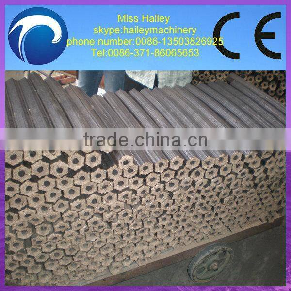energy saving hexagon shape sawdust briquette machine/wood briquette making machine/biomass wood charcoal briquette machine
