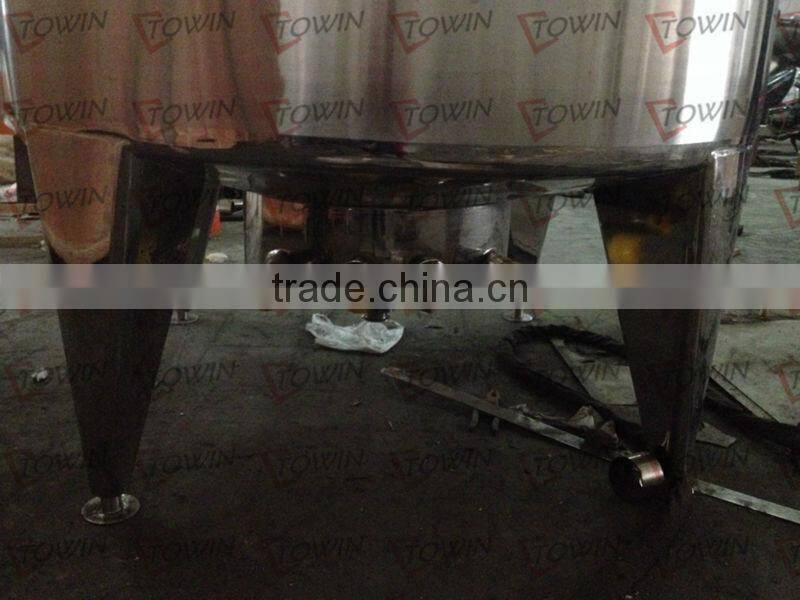 1500L SS304 reaction tanks with condenser