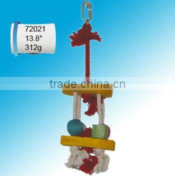 Cotton or nylon "8" shape dog rope happy pet toy with two balls