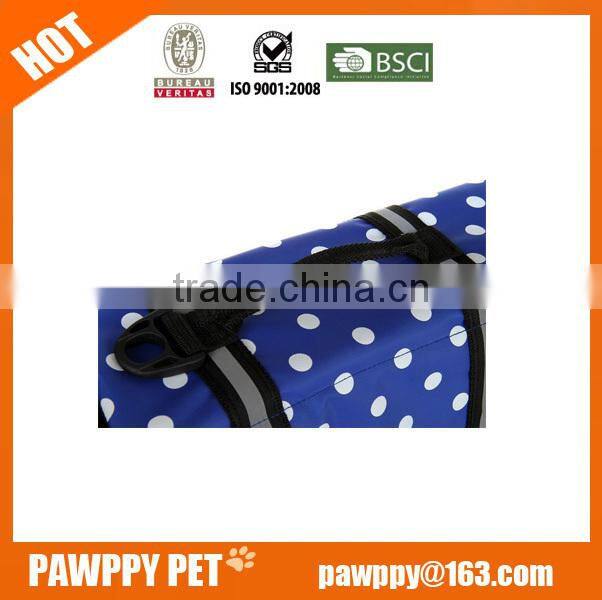 Pink dots swimming safety vest for dogs