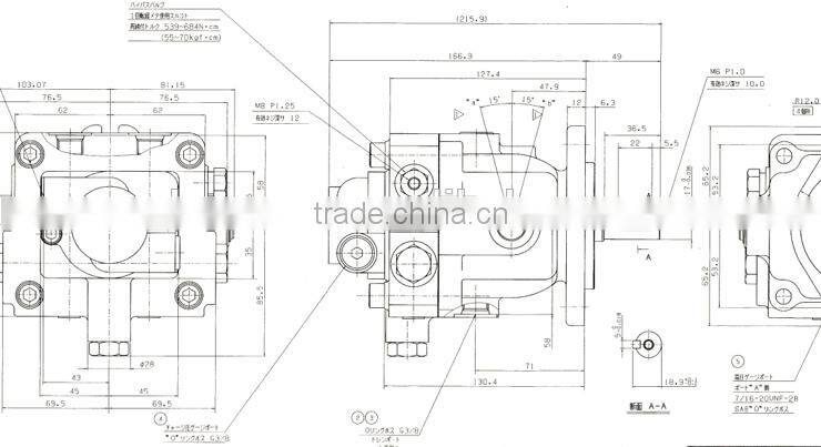 Hydraulic axial piston pump DAIKIN PV10-625 for road roller with good price