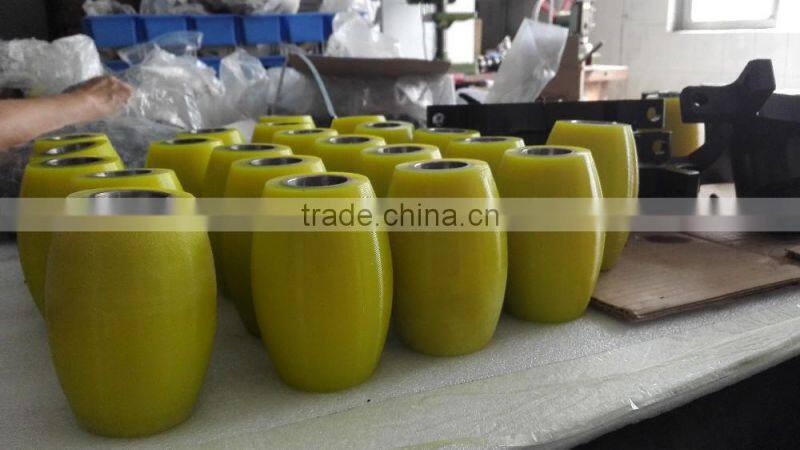 254mm Heavy Duty Industrial omni directional wheel with Pu Roller (professional custom,payload:500KG/pcs )