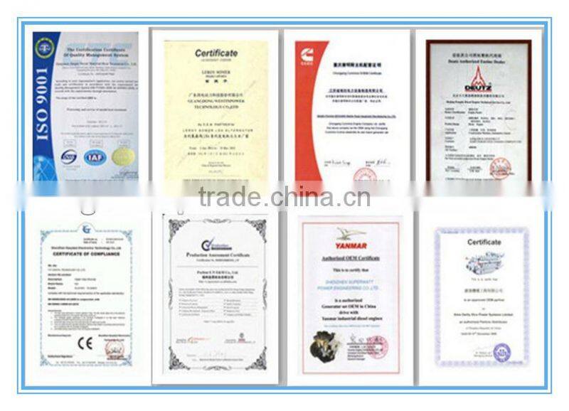 With Cummins diesel Engine electric 180kva generator price