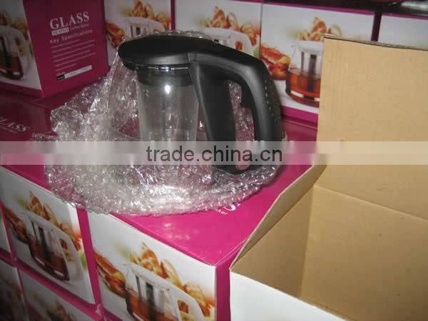 Commercial Heat Resistant Glass Teapot With Stainless Steel Infuser