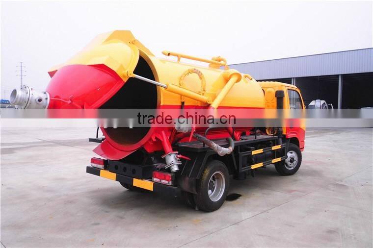 dongfeng 4 cbm vacuum sewage truck for sale