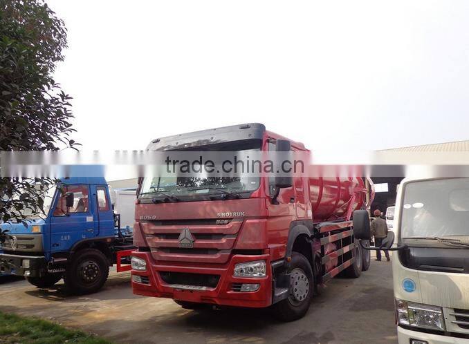 HOWO urban 6*4 Sucker truck with vacuum pump