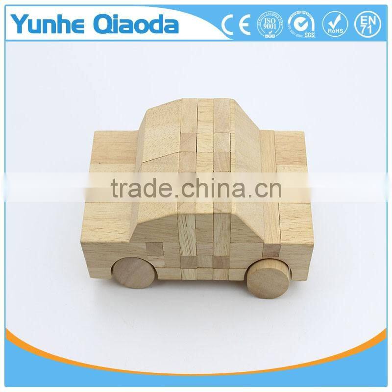 Vehicle block Racing car 3D Woodcraft Kit Assemble Paint DIY Toys for Kids Adults the Best Birthday Gift