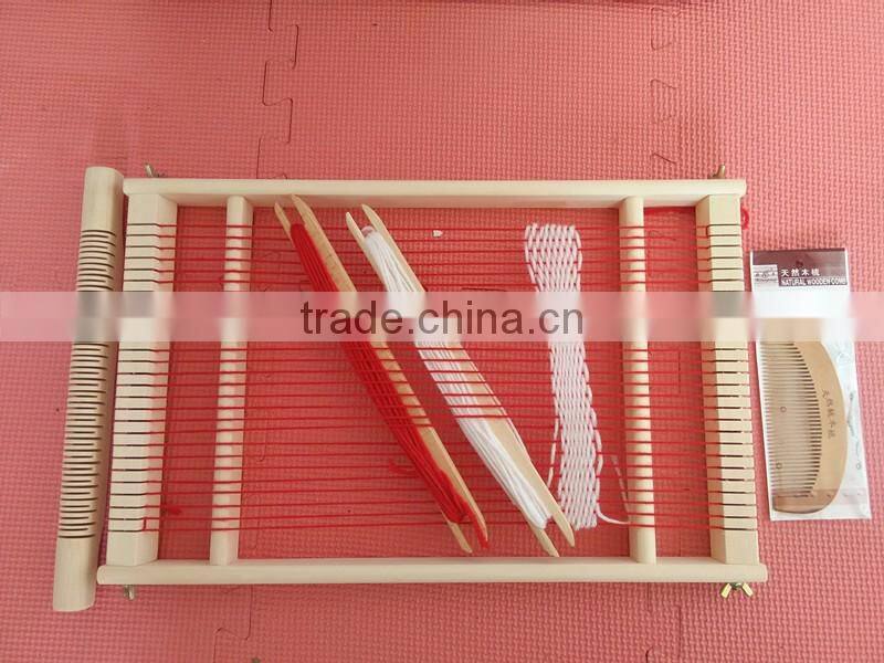 Kids traditional toy creative wooden weaving loom chinese manufacturer