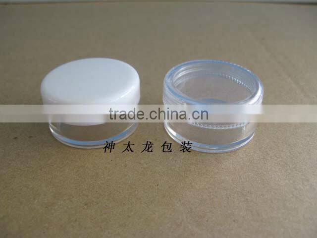 Plastic mini cream jars make in China 10g