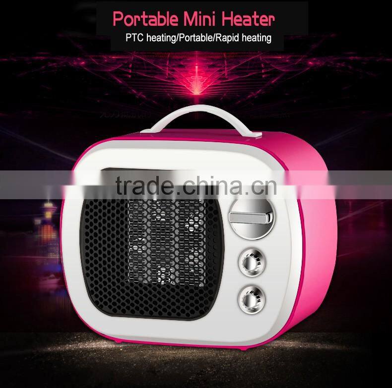 2017 new year hot gifts personal ceramic mini fan heater