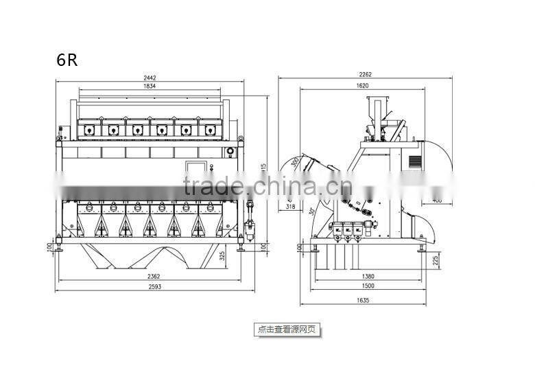 Mingder Grain/Wheat Color Sorter machinery