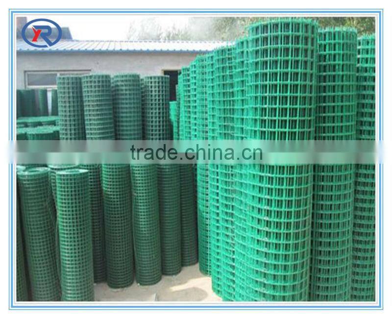 high quality best price 1/2 and 1 inch green pvc coated welded wire mesh/plastic welded mesh