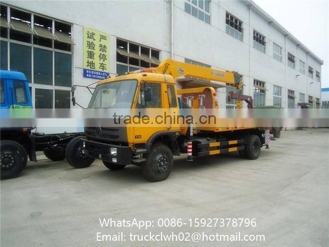 5-8 ton Hydraulic Engine Crane Mounted On Road Wrecker Truck