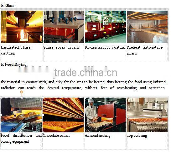Carbor fiber heating wire electric quartz tube