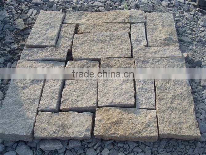 China cheap granite small block used for road or wall